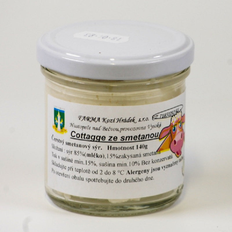 Kozí Hrádek - Cottage se zakysanou smetanou 140 g