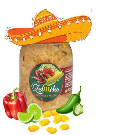 Zeliiičko Zelí Limetka, kukuřice a mexické koření 500 g