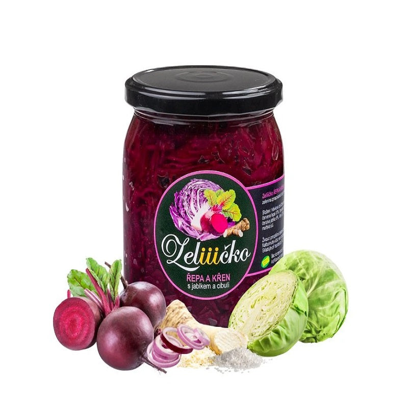 Zeliiičko Zelí červená řepa, křen, jablko 500 g