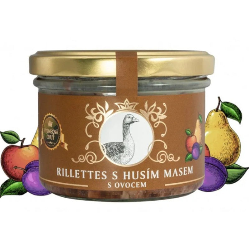 Rillettes s husím masem a ovocem 180 g